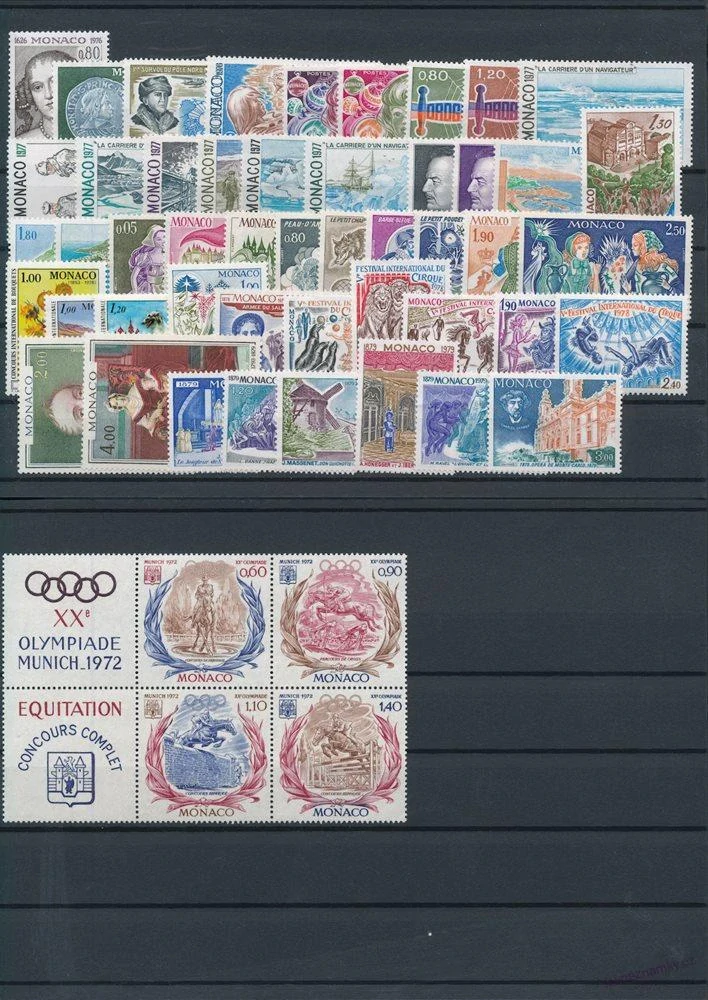 Sbírka známek - Monako 1960 - 1980 - čisté