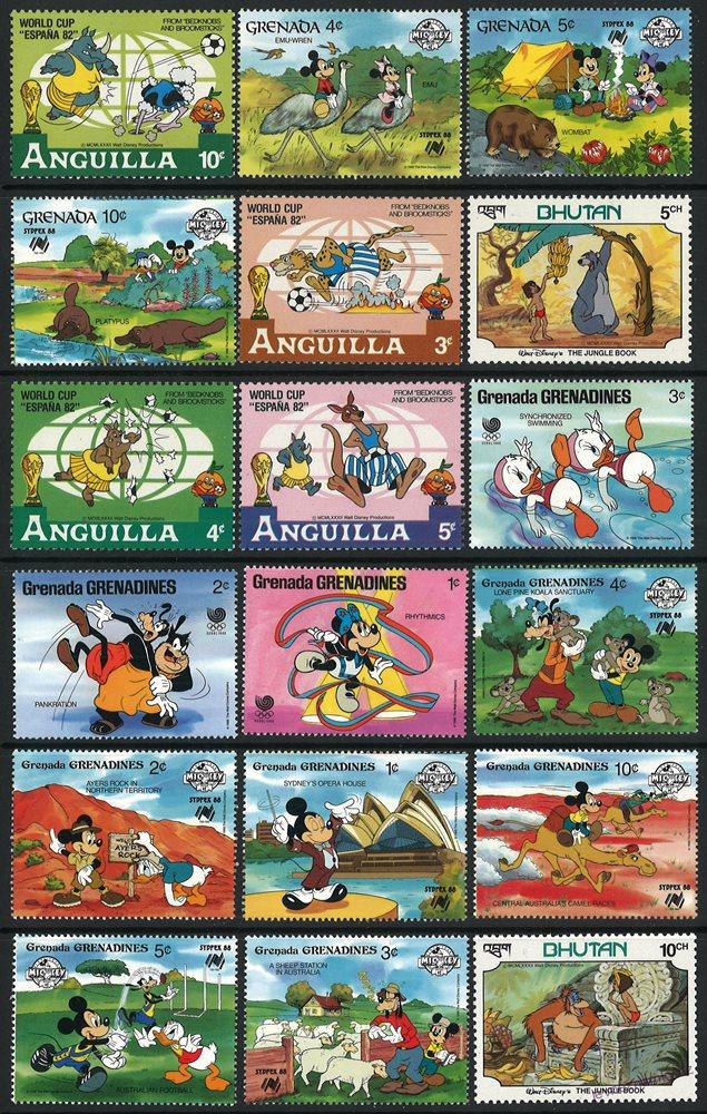 Balíček známek Disney - 193 ks - čisté