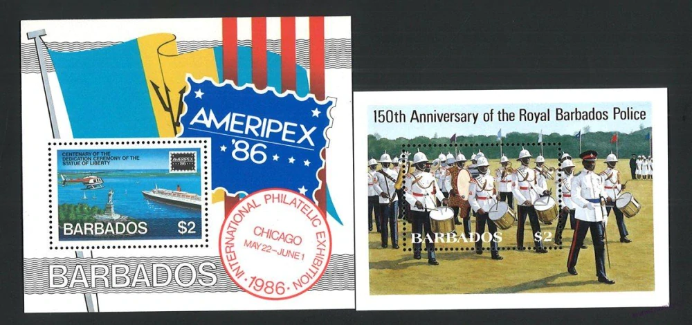 Aršíky známek - Barbados 1980 - 2005 - 20 ks - čisté