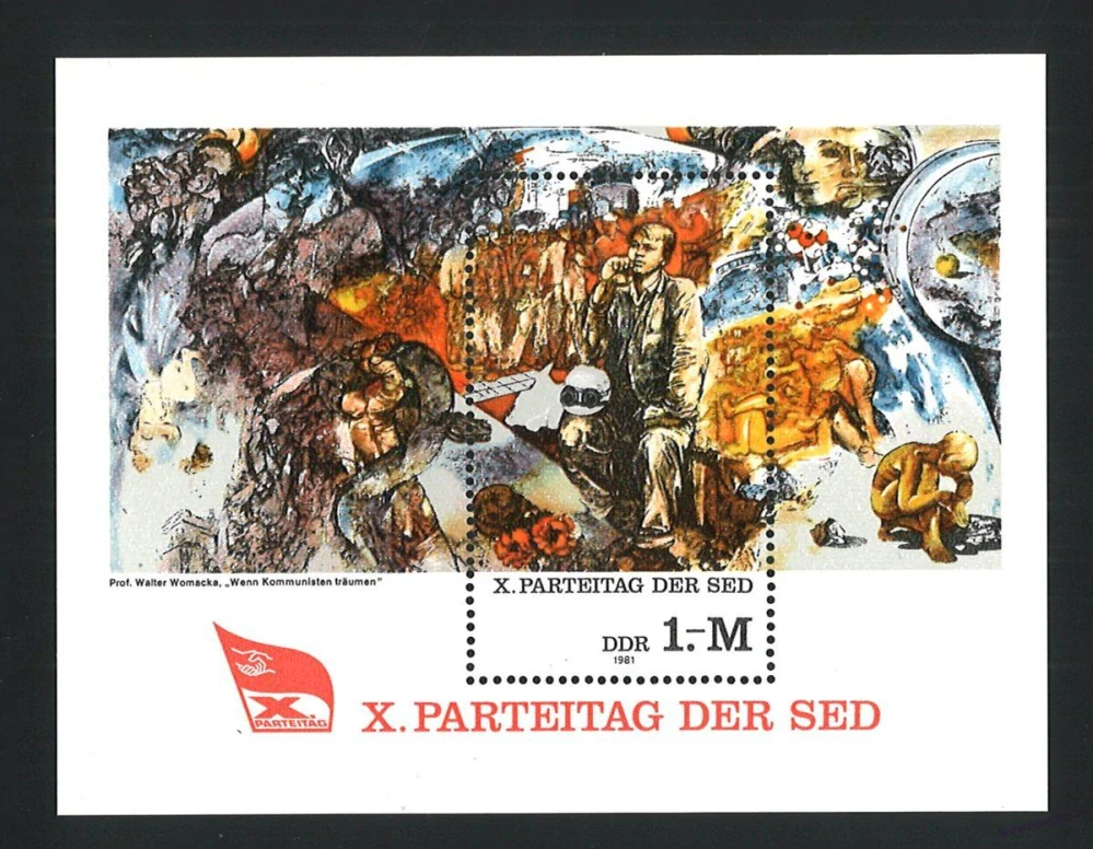 Aršíky známek - Východní Německo/NDR 1965 - 1989 - 20 ks - čisté