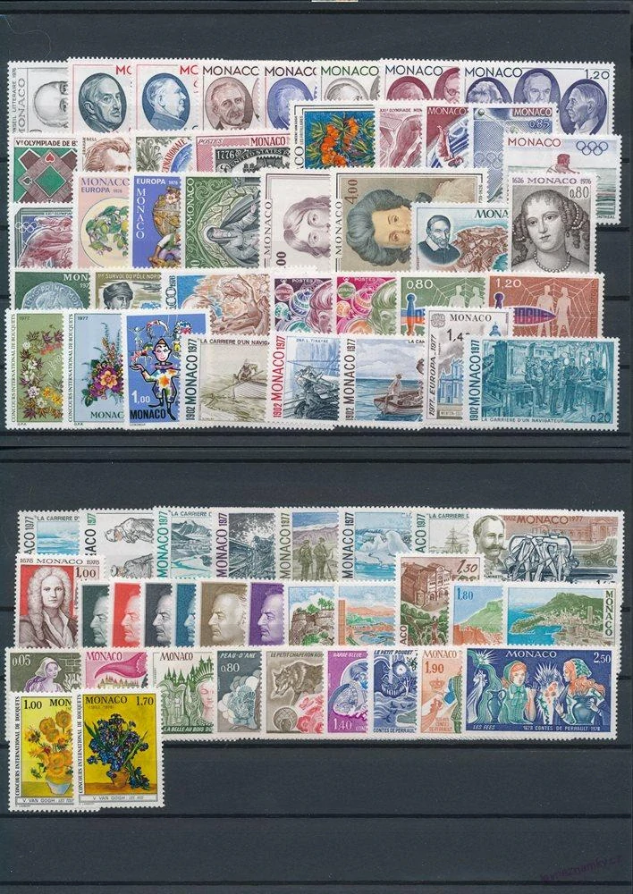 Sbírka známek - Monako 1960 - 1980 - čisté