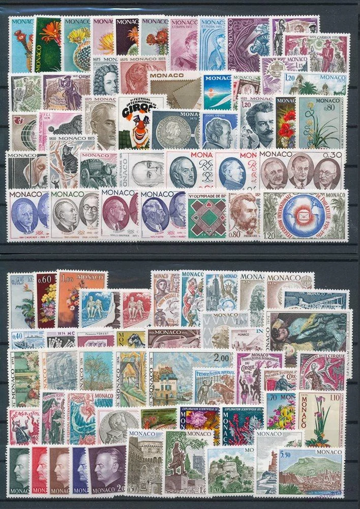 Sbírka známek - Monako 1960 - 1980 - čisté