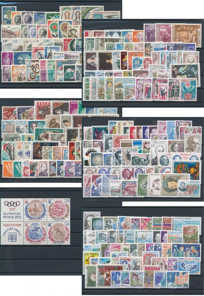 Sbírka známek - Monako 1960 - 1980 - čisté