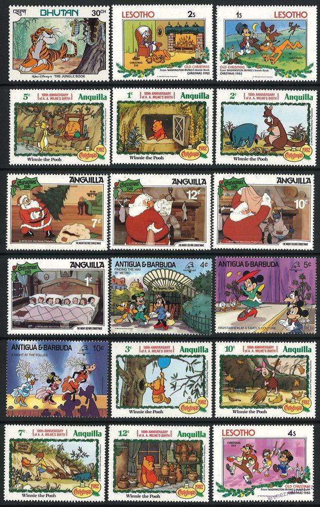 Balíček známek Disney - 193 ks - čisté