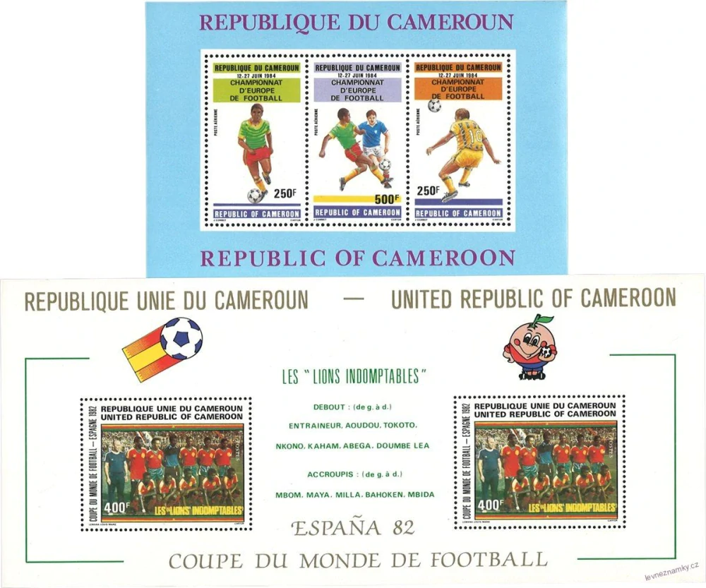 Aršíky známek - Kamerun - 1964-1991 - 20 ks - čisté