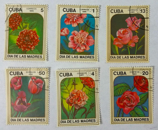 Sestava známek - Cuba - flóra