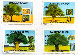 Sestava známek Mali - flóra