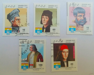 Sestava známek - Sahara - osobnosti