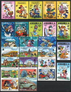 Balíček známek Disney - 193 ks - čisté