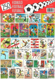 Balíček známek - fotbal - 250 ks