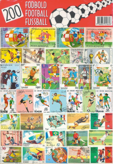 Balíček známek - fotbal - 200 ks