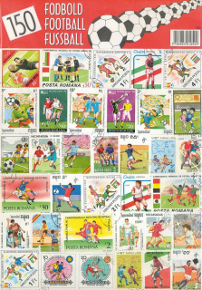 Balíček známek - fotbal - 150 ks