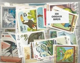 Balíček známek - ptáci - 300 ks