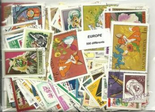 Balíček známek - Evropa - 500 ks