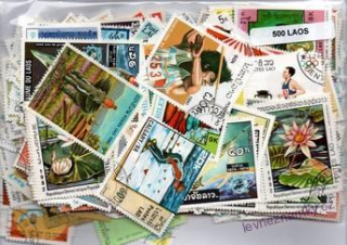 Balíček známek - Laos - 500 ks