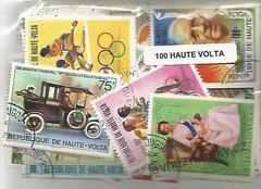 Balíček známek - Horní Volta - 100 ks