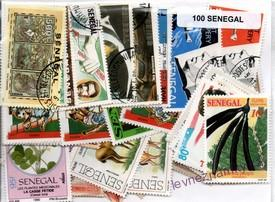 Balíček známek - Senegal - 100 ks