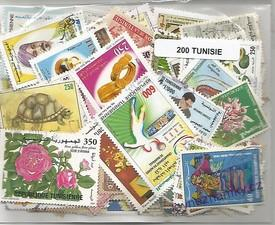 Balíček známek - Tunisko - 200 ks