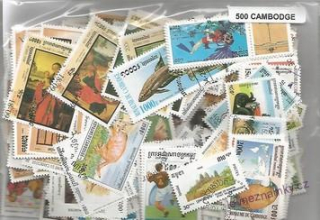 Balíček známek - Cambodge - 500 ks