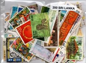 Balíček známek - Srí Lanka - 200 ks