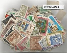 Balíček známek - Columbie - 200 ks
