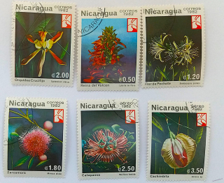 Sestava známek - Nicaragua - flóra