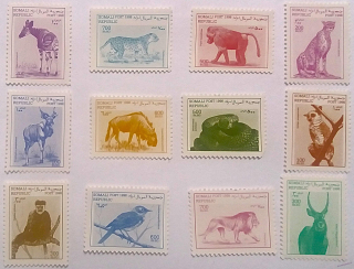 Sestava známek - Somali - divoká fauna - čisté