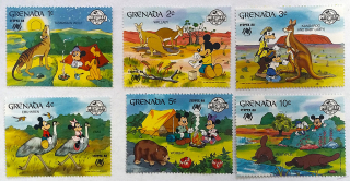 Sestava známek - Grenada - Walt Disney - čisté