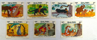 Sestava známek - Bhutan - Walt Disney - čisté