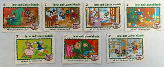 Sestava známek - Turks a Caicos Islands - Walt Disney - čisté