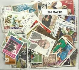 Balíček známek - Malta - 200 ks