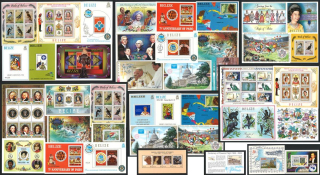 Aršíky známek - Belize 1980 - 1989 - 20 ks - čisté