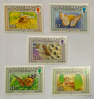 Sestava známek - Montserrat - fauna - čisté