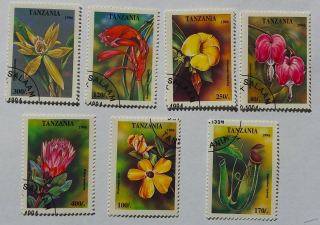 Sestava známek - Tanzania - flóra