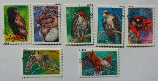 Sestava známek - Tanzania - dravci