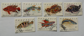 Sestava známek - Tanzania - ryby