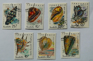Sestava známek - Tanzania - mušle