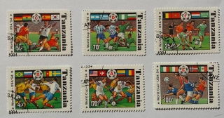 Sestava známek - Tanzania - fotbal