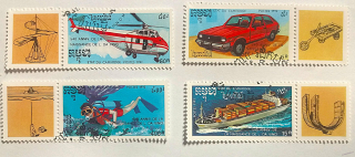 Sestava známk - Cambodge - doprava