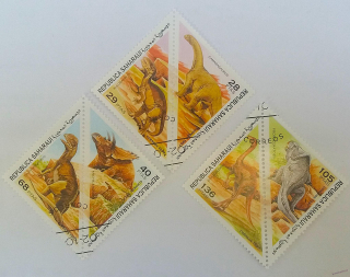 Sestava známek - Sahara - dinosauři 