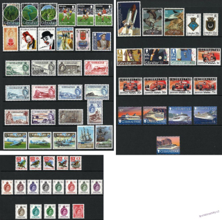 Sbírka známek - Gibraltar 1988-2014 - 65 ks - čisté