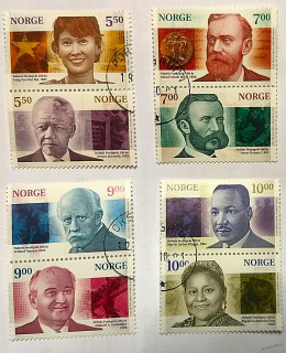 Sestava známek - Norsko - osobnosti