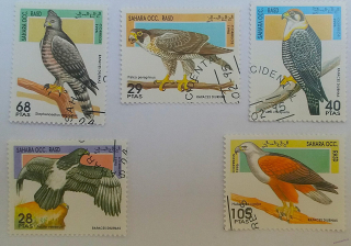Sestava známek - Sahara - dravci