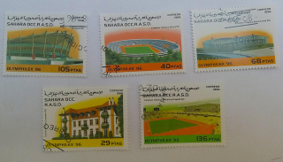 Sestava známek - Sahara - stadiony