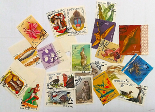 Balíček známek - mix CCCP, Cuba - 20 ks