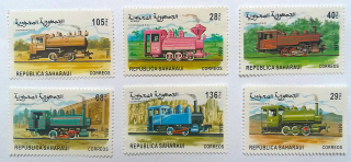 Sestava známek - Sahara - vlaky - čisté