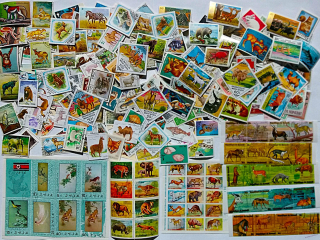Balíček známek - fauna mix - 260 ks