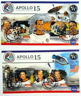 Sada aršíků Burkina Faso - kosmos, Apollo 15