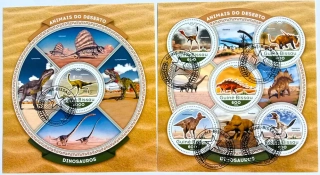 Sada aršíků Guiné-Bissau - dinosauři