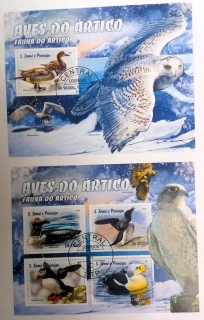 Sada aršíků St. Tomé - arktičtí ptáci